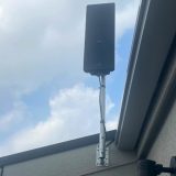 東京都世田谷区 新築3階建て デザインアンテナ設置工事｜外観に馴染むスマートな仕上がり