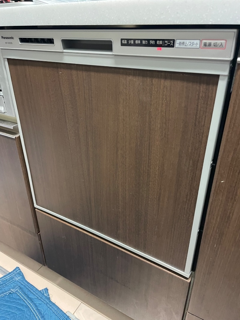 【千葉県船橋市・戸建て】パナソニック ビルトイン食器洗い乾燥機 NP-45RS9S 交換工事