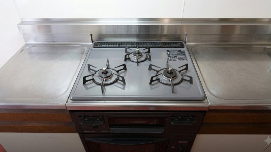 東京都多摩市でガスコンロ交換｜オーブン接続ありのビルトインコンロをリンナイRS31M5H2SABWへ入れ替えた事例
