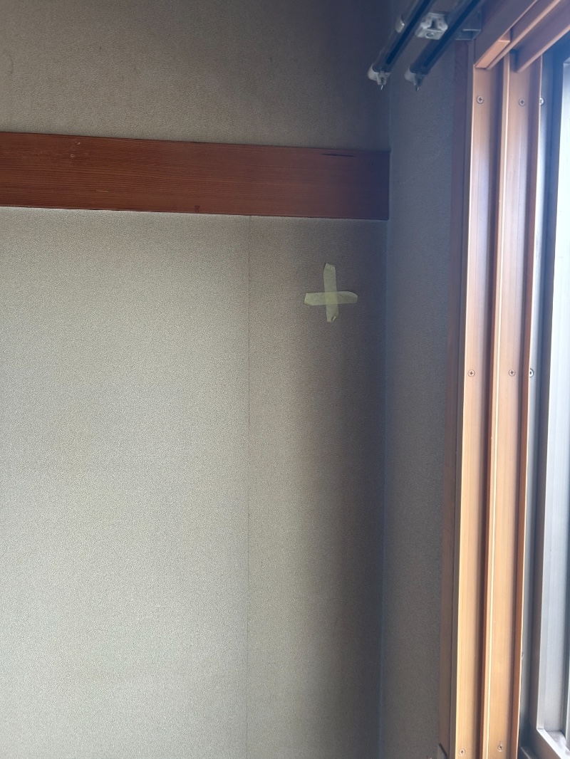 穴あけ前